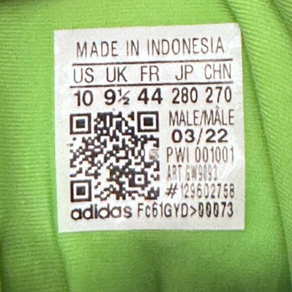 Adidas Supernova 2 M Running Shoes White Green Sneaker Style GW9093 Mens Size 10 - Picture 9 of 17